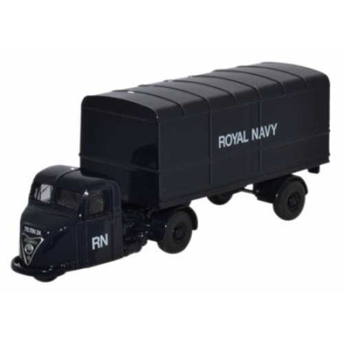 OX76RAB010 - 1/76 SCAMMELL SCARAB VAN TRAILER ROYAL NAVY