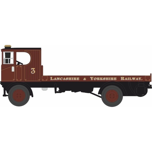 OX76SEN003 - 1/76 LANCASHIRE AND YORKSHIRE RAILWAY SENTINEL FLATBED