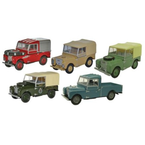 OX76SET17C - 1/76 LAND ROVER 5 PIECE SET