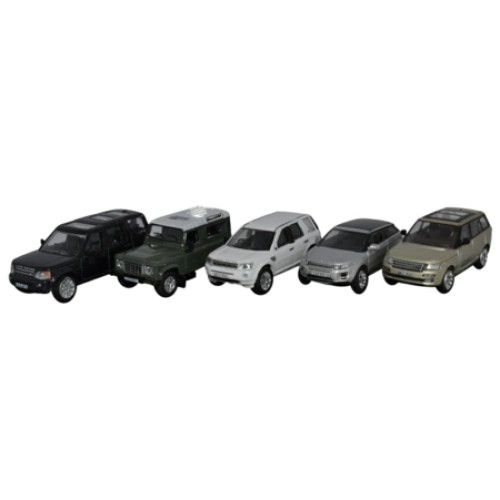 OX76SET44 - 1/76 5 PIECE LAND ROVER SET