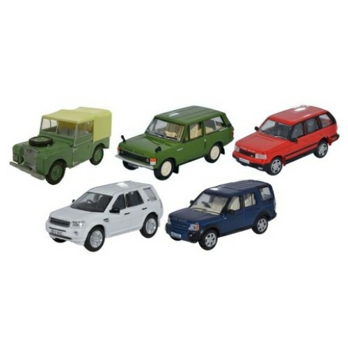 OX76SET49 - 1/76 5 PIECE LAND ROVER CLASSIC SET