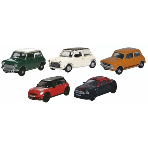 OX76SET79 - 1/76 CLASSIC/COOPER S/1275GT/NEW/COUPE 5 PIECE MINI SET