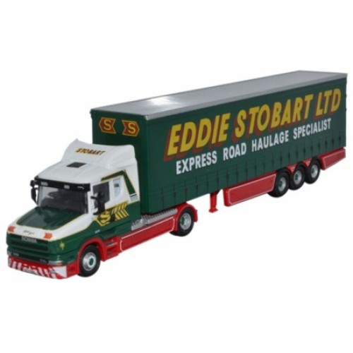 OX76TCAB007 - 1/76 EDDIE STOBART SCANIA T CAB CURTAINSIDE