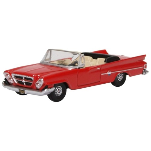 OX87CC61001 - 1/87 CHRYSLER 300 CONVERTIBLE 1961 (OPEN) MARDI GRAS RED