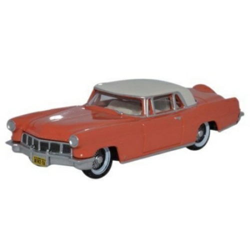 OX87LC56004 - 1/87 1956 CONTINENTAL MKII ISLAND CORAL/STARMIST WHITE