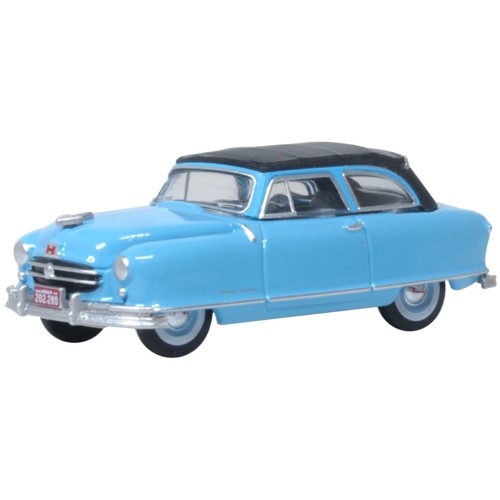 OX87NR50001 - 1/87 1950 NASH RAMBLER CUSTOM LANDAU CONVERTIBLE (OPEN) STRATO BLUE