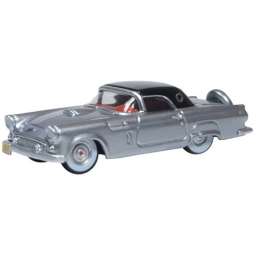 OX87TH56007 - 1/87 FORD THUNDERBIRD 1956 THUNDERBIRD GRAY METALLIC/RAVEN BLACK