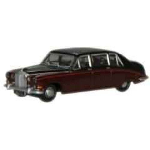 OXNDS004 - N GAUGE DAIMLER DS420 LIMO CLARET/BLACK QUEEN MOTHER