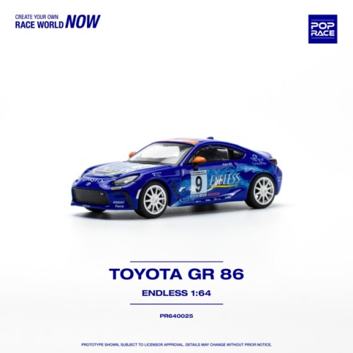 PR640025 - 1/64 TOYOTA GR 85 ENDLESS