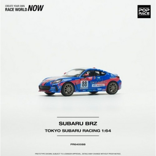 PR640088 - 1/64 SUBARU BRZ TOKYO SUBARU RACING NO.88