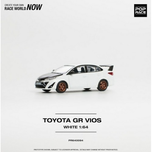 PR640094 - 1/64 TOYOTA GR VIOS WHITE