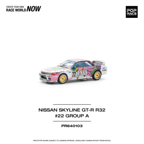 PR640103 - 1/64 NISSAN SKYLINE GT-R R32 NO.22 AXIA GROUP