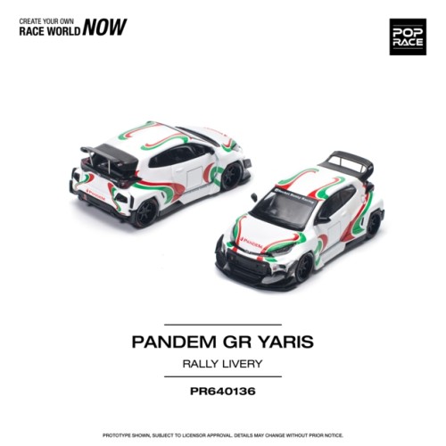 PR640136 - 1/64 PANDEM GR YARIS RALLY LIVERY