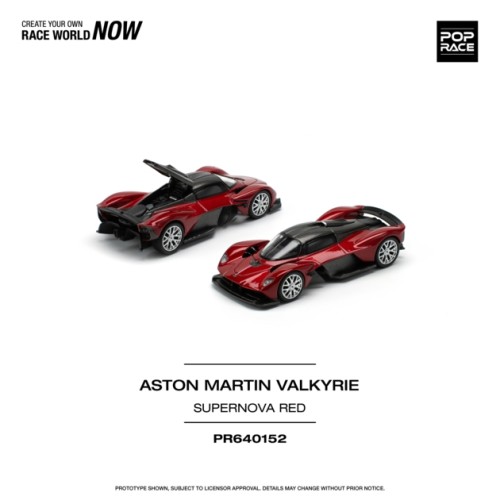 PR640152 - 1/64 ASTON MARTIN VALKYRIE - SUPERNOVA RED