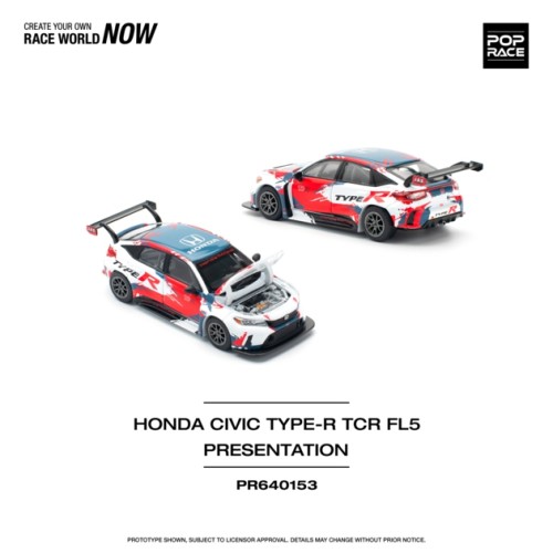 PR640153 - 1/64 HONDA CIVIC TYPE-R (FL5) TCR - PRESENTATION