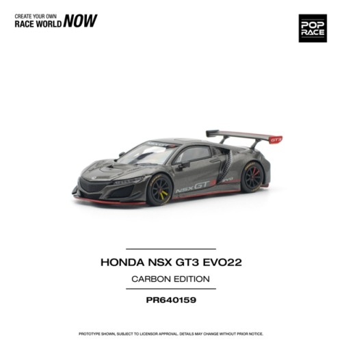 PR640159 - 1/64 HONDA NSX GT3 EVO22 CARBON EDITION