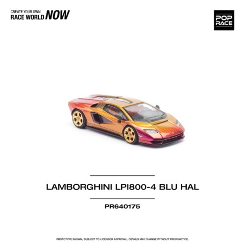 PR640175 - 1/64 LAMBORGHINI COUNTACH LP 800-4 BLU HAL