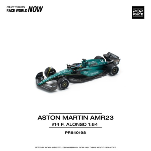 PR640198 - 1/64 ASTON MARTIN AMR23 F1 NO.14 F.ALONSO