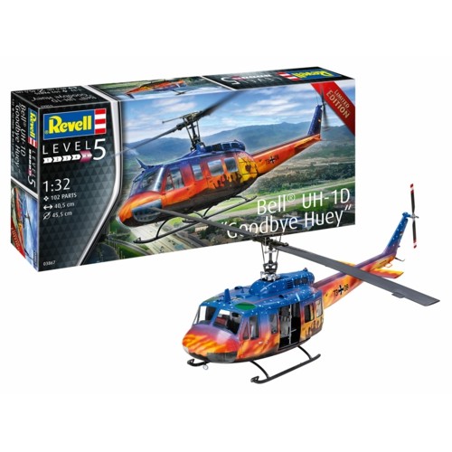 R03867 - 1/32 BELL UH-1D GOODBYE HUEY (PLASTIC KIT)