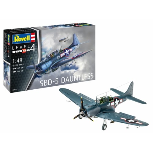 R03869 - 1/48 SBD-5 DAUNTLESS US NAVY DIVE BOMBER (PLASTIC KIT)