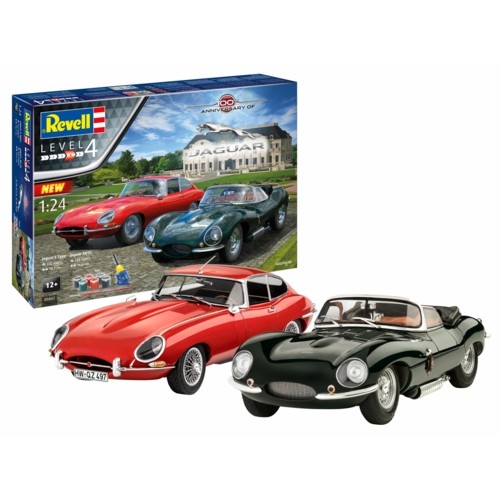 R05667 - 1/24 GIFT SET 100 YEARS JAGUAR (PLASTIC KIT)