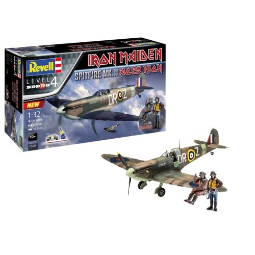 R05688 - 1/32 GIFT SET - SPITFIRE MK.II ACES HIGH 35TH ANNIVERSARY (PLASTIC KIT)