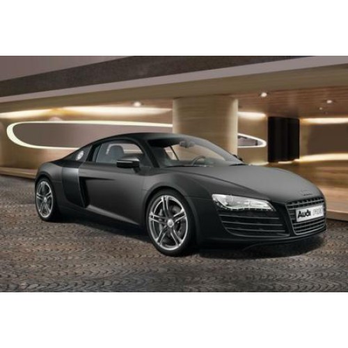 R07057 - 1/24 AUDI R8 MATT BLACK (PLASTIC KIT)