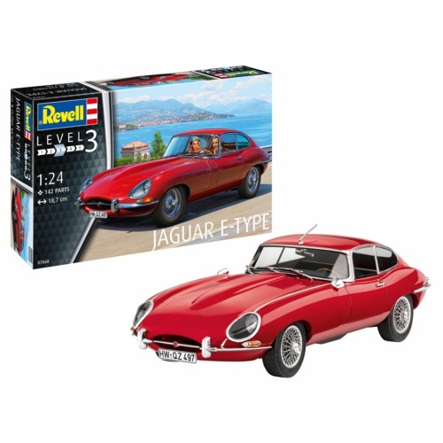 R07668 - 1/24 JAGUAR E-TYPE COUPE (PLASTIC KIT)