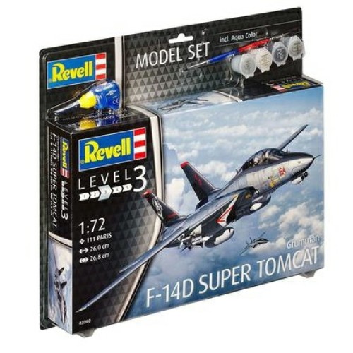 R63960 - 1/72 F-14D SUPER TOMCAT MODEL SET (PLASTIC KIT)