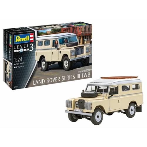 R67056 - 1/24 MODEL SET LAND ROVER SERIES III LWB (COMMERCIAL) (PLASTIC KIT)