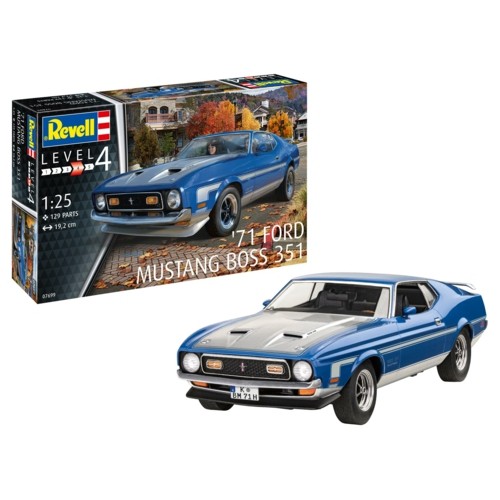 R67699 - 1/25 MODEL SET 71 MUSTANG BOSS 351 (PLASTIC KIT)