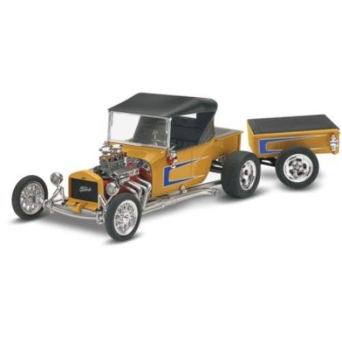 RVM4336 - 1/25 FORD T STREET ROD WITH TRAILER (PLASTIC KIT)