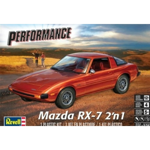 RVM4429 - 1/24 MAZDA RX-7 2 IN 1 KIT (PLASTIC KIT)