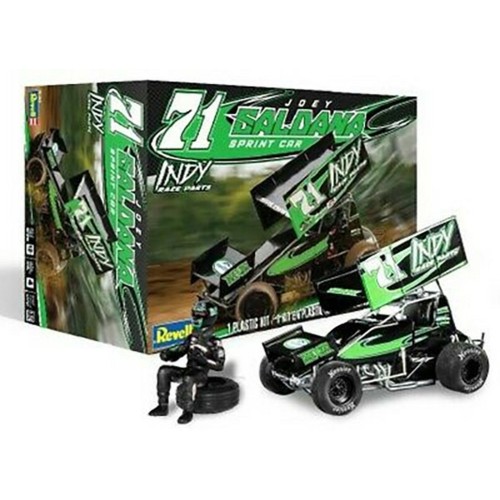 RVM4444 - 1/25 JOEY SALDANA NO.71 INDY RACE PARTS SPRINT CAR (PLASTIC KIT)