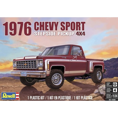 RVM4486 - 1/25 1976 CHEVY SPORTS STEPSIDE PICKUP (PLASTIC KIT)