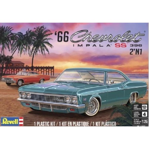 RVM4497 - 1/25 1966 CHEVROLET IMPALA SS (PLASTIC KIT)