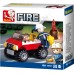 SLM38-B0621 - FIRE POLICE CAR 58PCS