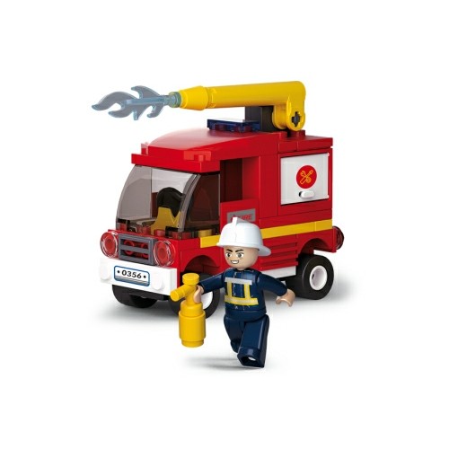 SLM38-B0622C - FIRE SMALL FIRE TRUCK 76PCS