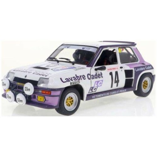 SOL1801313 - 1/18 RENAULT 5 TURBO WHITE NO.14 AURIOL/NOUAILLE RALLYE LYON CHARBONNIERE 1983