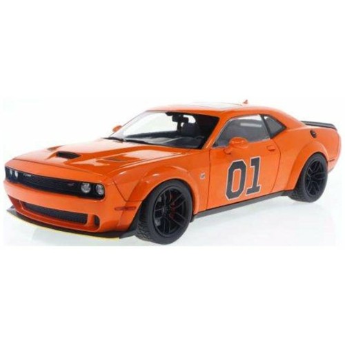 SOL1805713 - 1/18 DODGE CHALLENGER R/T SCAT PACK WIDEBODY ORANGE 2023