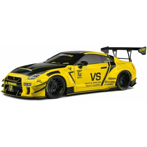 SOL1805809 - 1/18 NISSAN GT-R (R35) W/LIBERTY WALK BODY KIT 2.0 YELLOW 2020