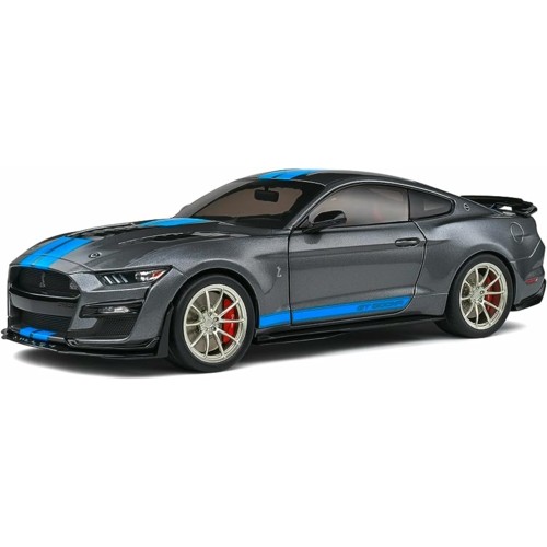 SOL1805908 - 1/18 2022 SHELBY GT500 KR - SILVER/BLUE