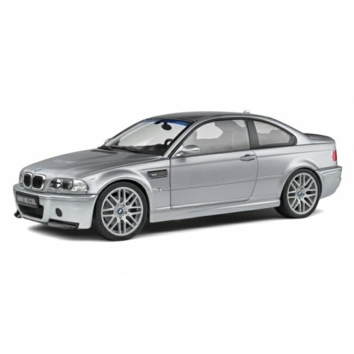 SOL1806503 - 1/18 2003 BMW E46 CSL COUPE - SILVER GREY