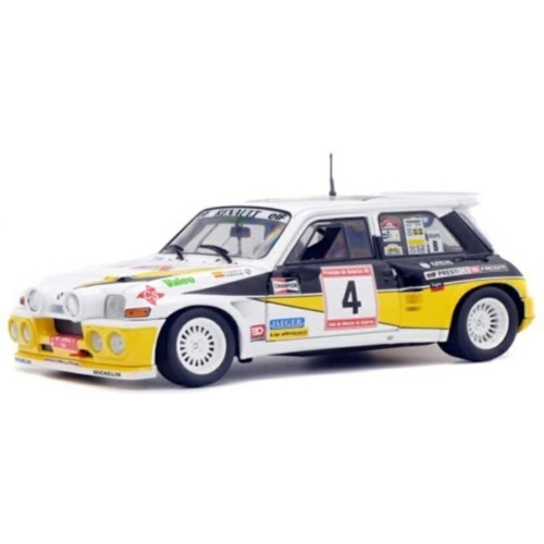 SOL1850014 - 1/18 RENAULT R5 MAXI TURBO NO.4 1986 RALLYE DE ASTURIAS CARLOS SAINZ