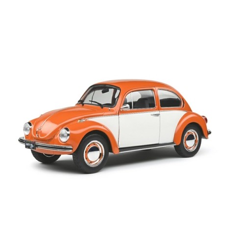 SOLA1800515 - 1/18 VW BEETLE 1303 BI-COLOUR ORANGE 1974