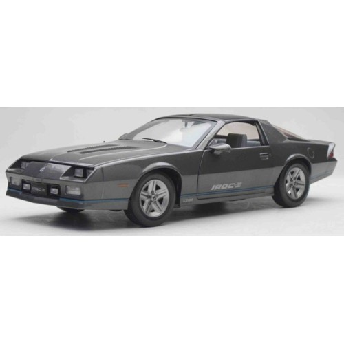 SUNH1944 - 1/18 CHEVROLET CAMARO IROC-Z-MEDIUM GREY 1985