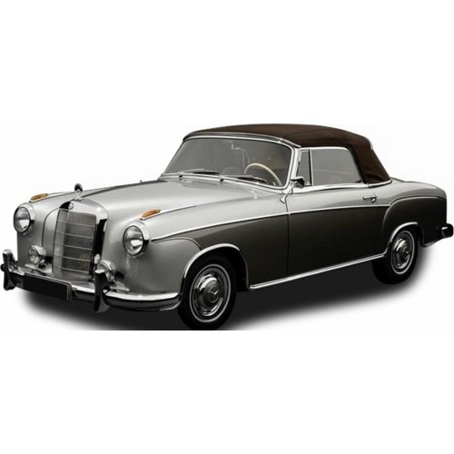 SUNH3593 - 1/18 MERCEDES BENZ 220 SE CABRIOLET GREY/DARK GREY 1960