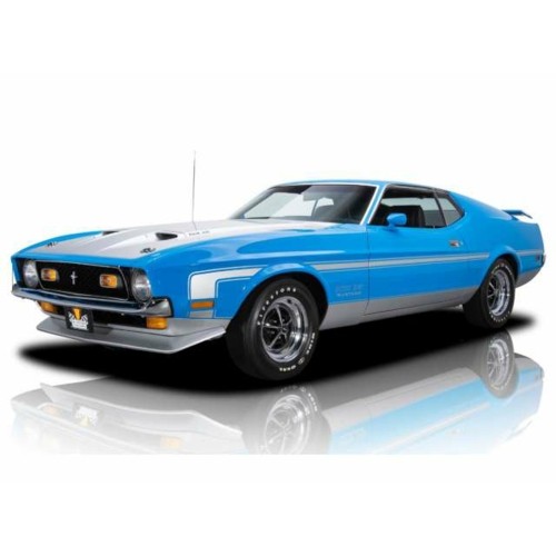 SUNH3628 - 1/18 FORD MUSTANG BOSS 351 1971 GRABBER BLUE