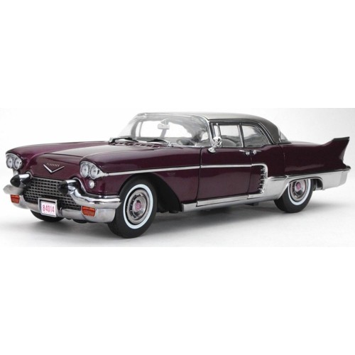 SUNH4014 - 1/18 CADILLAC BROUGHAM 1957 CASTLE MAROON