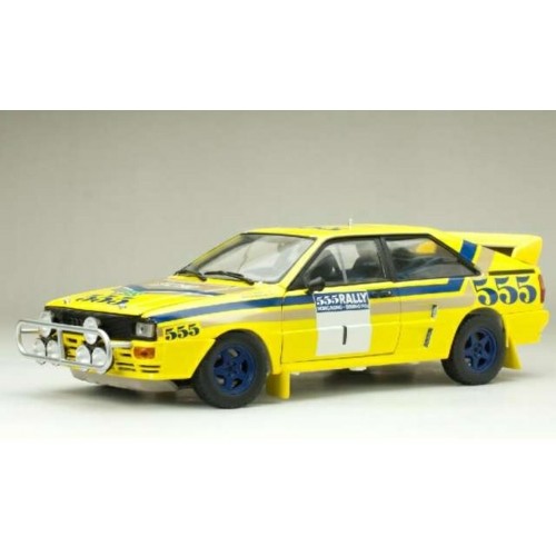 SUNH4255 - 1/18 AUDI QUATTRO A2 NO.1 STIG BLOMQVIST/BRUNO BERGLUND WINNER HONG KONG BEIJING RALLY 86